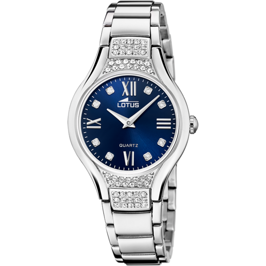 Reloj De Mujer Lotus Bliss Con Esfera Azul