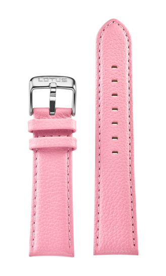 PINK LEATHER WATCH STRAP LOTUS 20 MM BC04743