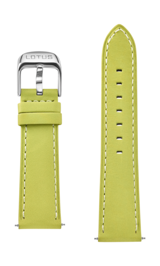 GREEN LEATHER STRAP FOR 20 MM LOTUS WATCH BC07501.