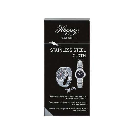 Stainless Steel Cloth: Pano impregnado para limpar relógios e acessórios de aço 30 X 36 cm - ref A116310