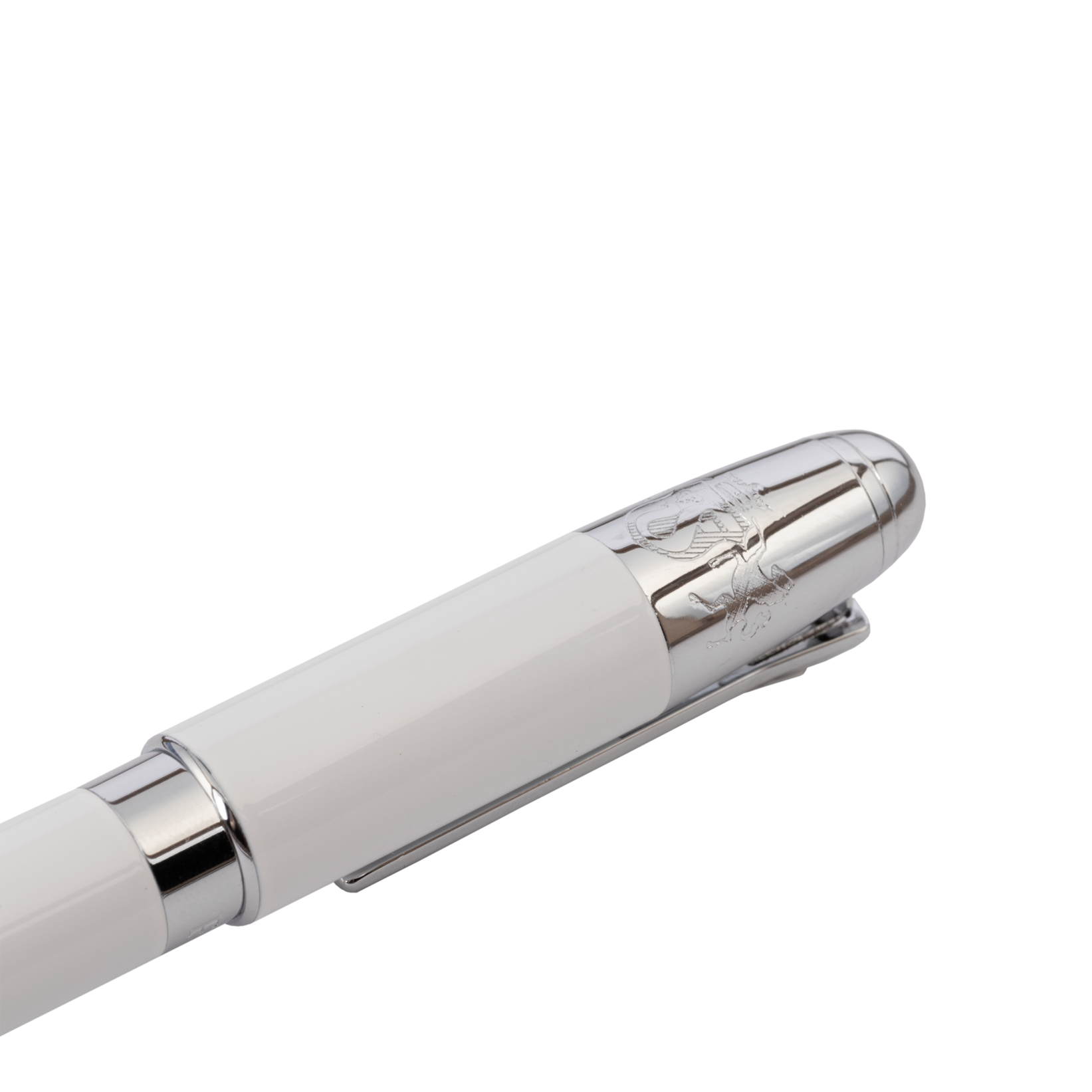 CLEO Classic Füllhalter Weiß – Mit Feiner Feder (F), Palladiniert, Made In Germany