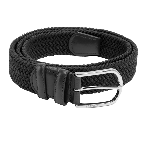 Mens black stretch outlet belt