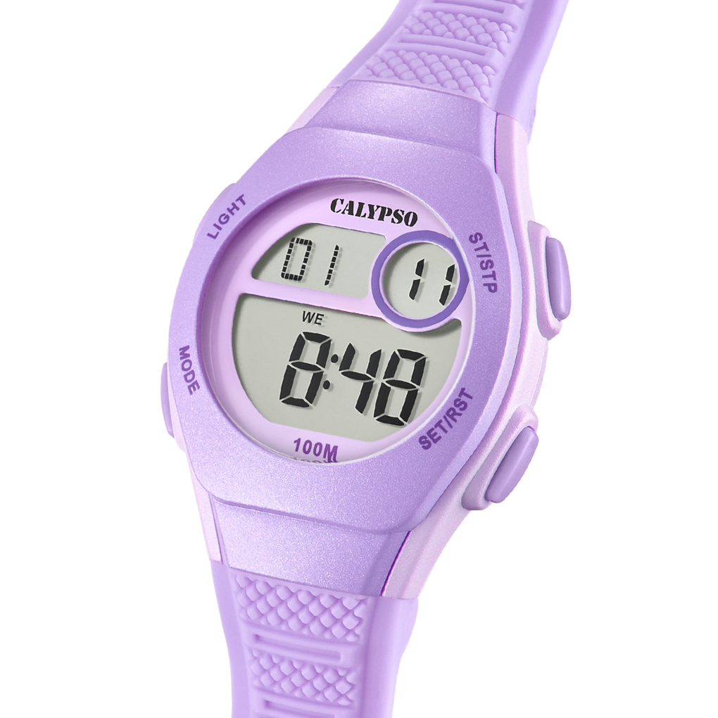 CALYPSO KIDS'S BLACK JUNIOR COLLECTION RUBBER WATCH BRACELET K5831/4