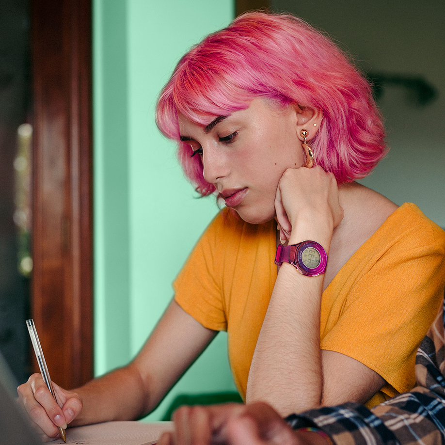 MONTRE CALYPSO K5841/6 NOIR, BRACELET D' PLASTIQUE, UNISEX