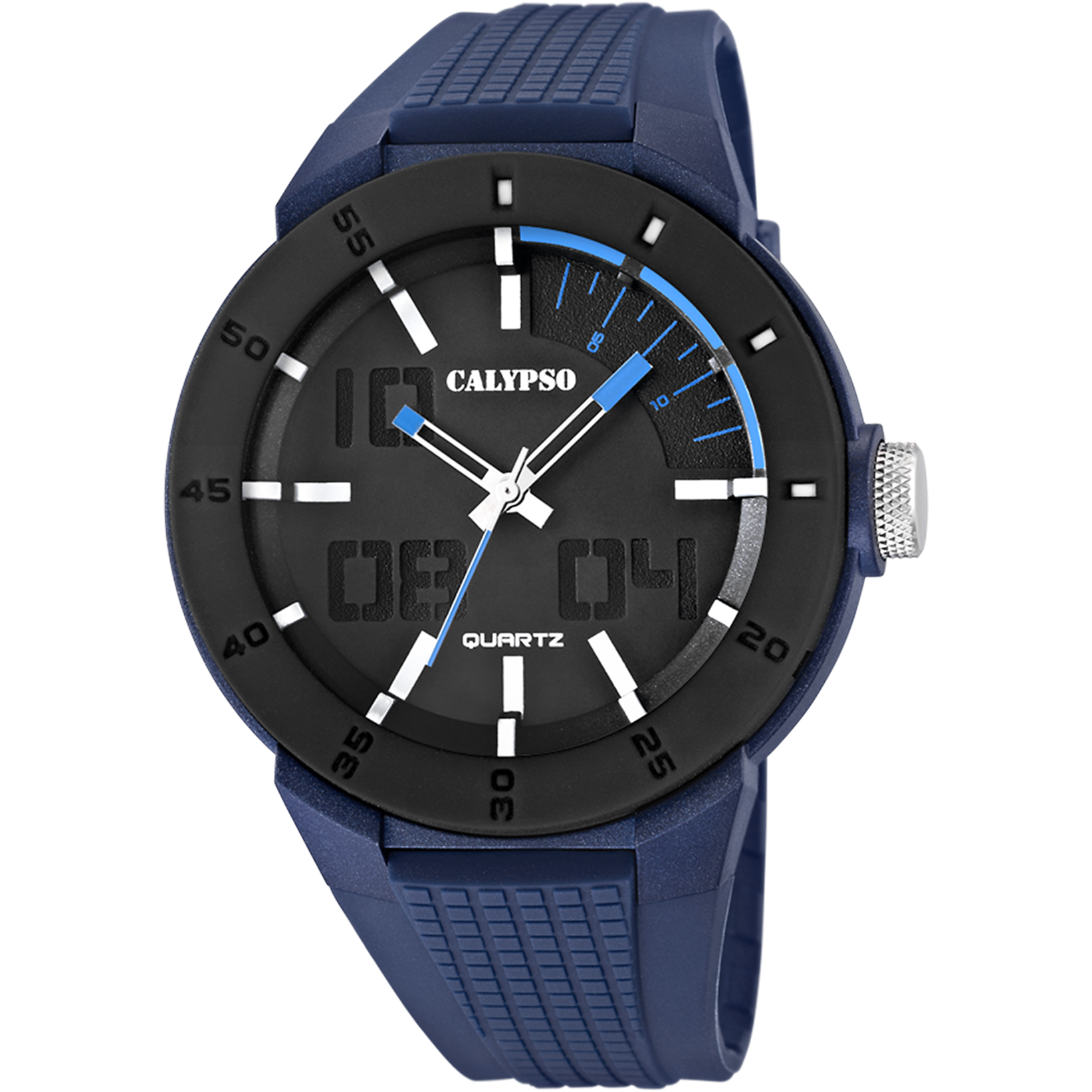 Montre Calypso K5857/4 Pour Homme - Boîtier Et Bracelet Caoutchouc, étanche 10 Atm, Style Sportif - 5