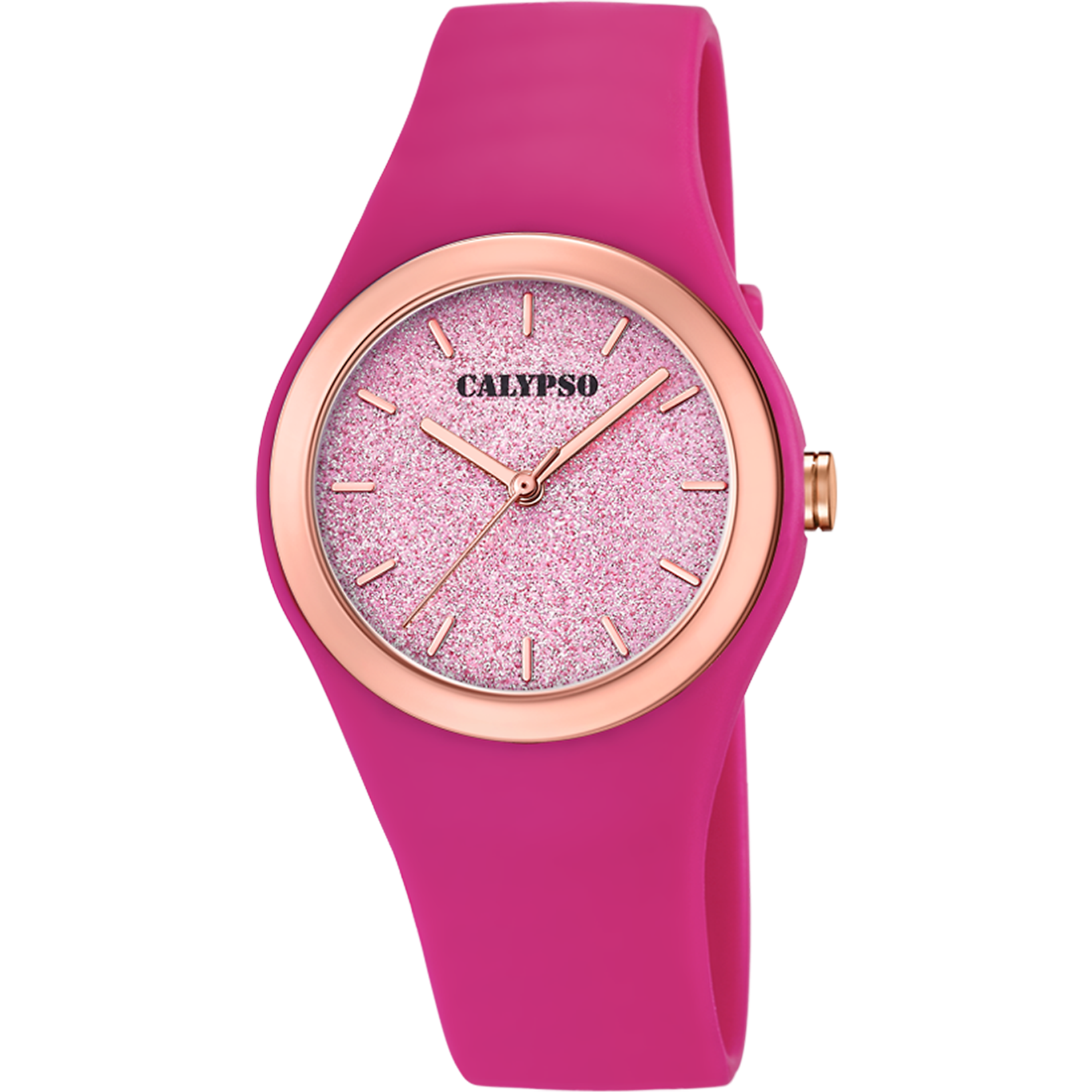 OROLOGIO CALYPSO TRENDY K5755/5 ROSSO CINTURINO GOMMA, DONNA