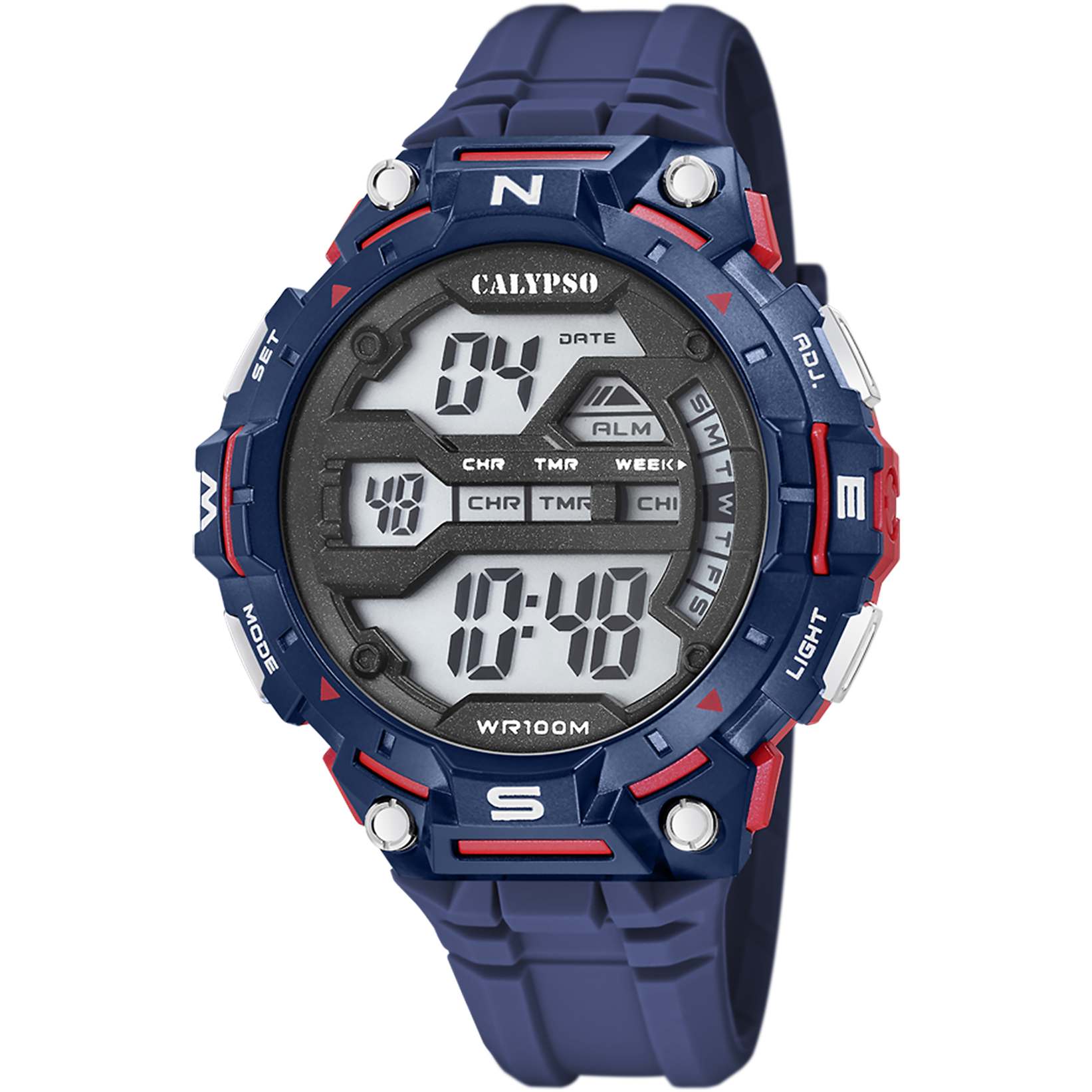 Calypso Montre Homme Caoutchouc Bleu - Quartz - Étanche 10 ATM - Montre