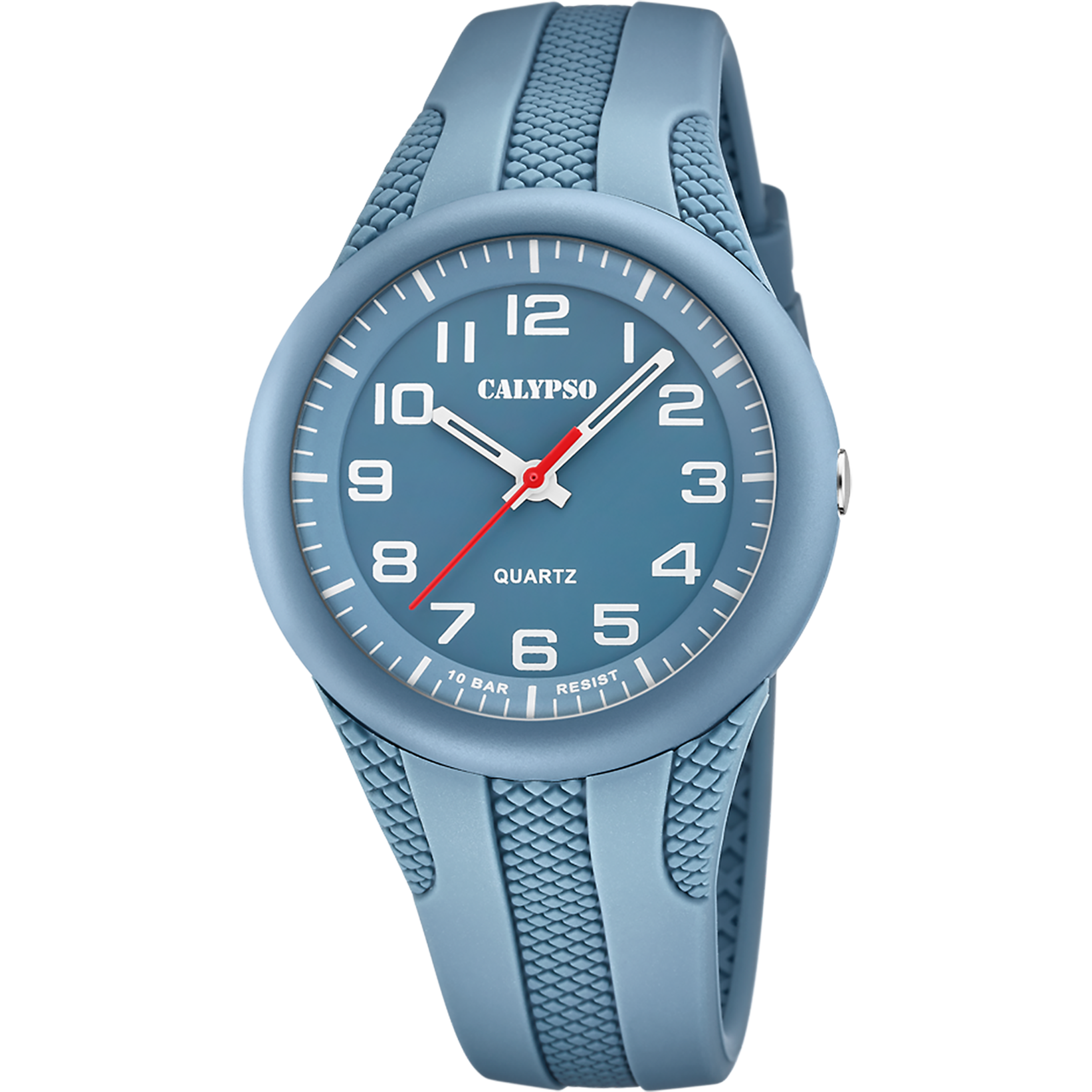 CALYPSO MEN'S BLUE STREET STYLE RUBBER WATCH BRACELET K5835/1