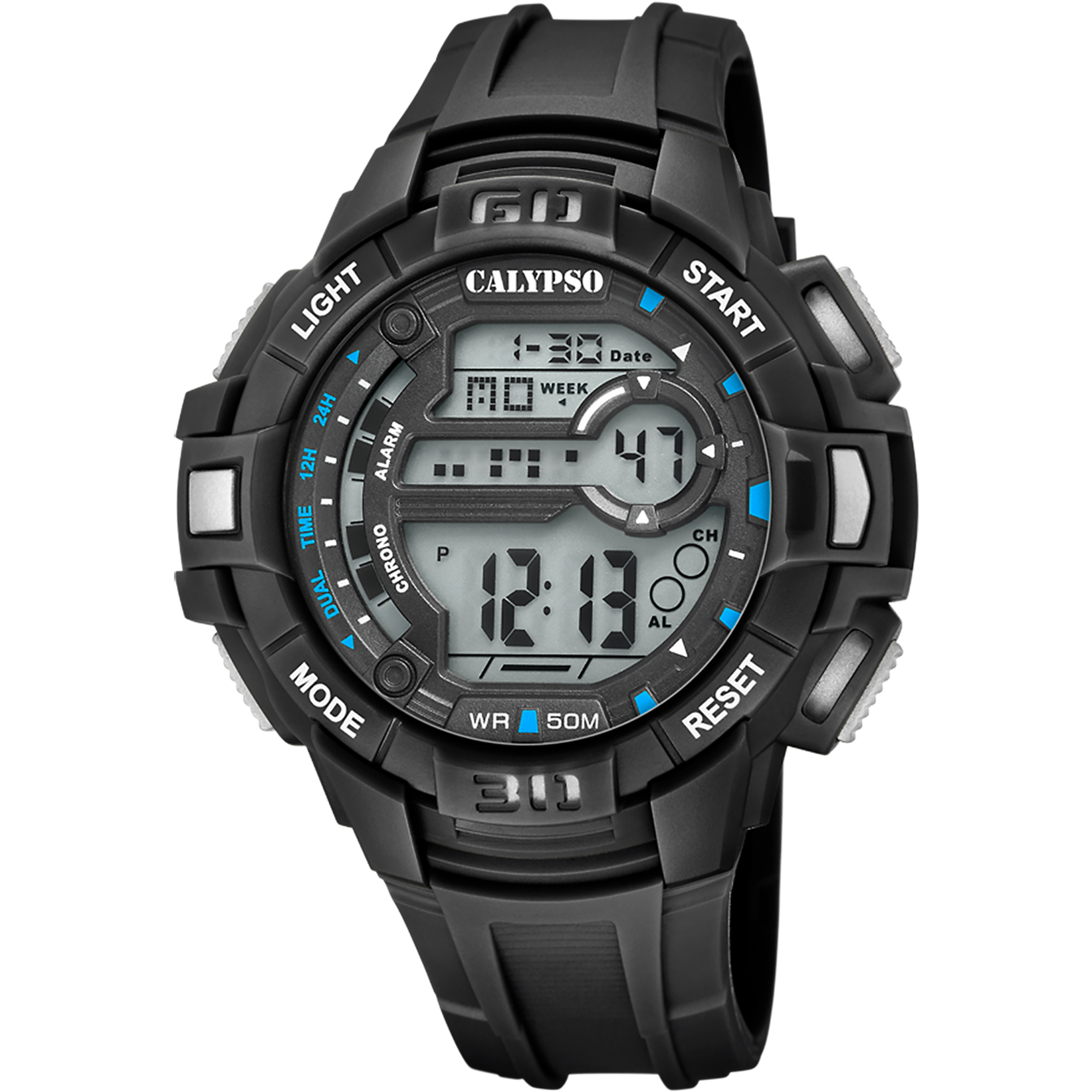 OROLOGIO CALYPSO K5836/4 CINTURINO IN GOMMA NERA, UOMO