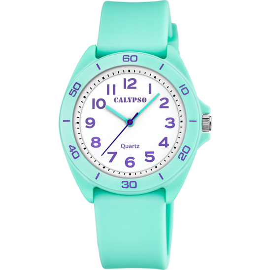 Reloj Calypso Junior Collection K5833/3 Blanco Correa De Caucho, Infantil