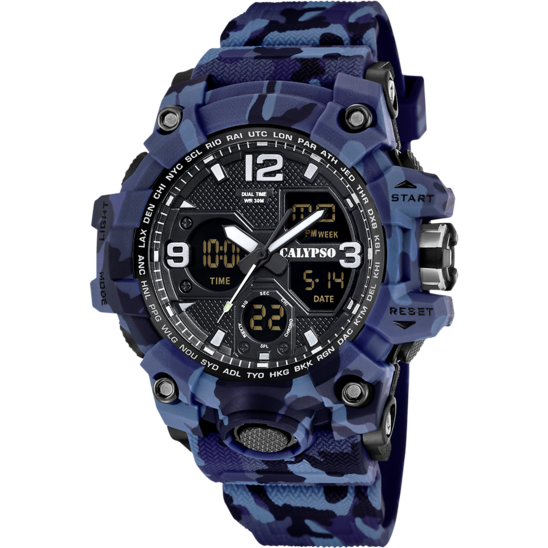 Reloj Calypso X-trem K5855/2 Azul Hombre