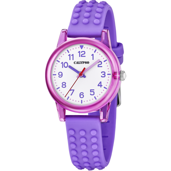 Reloj Calypso K5876/3 Blanco Correa De Caucho, Nina