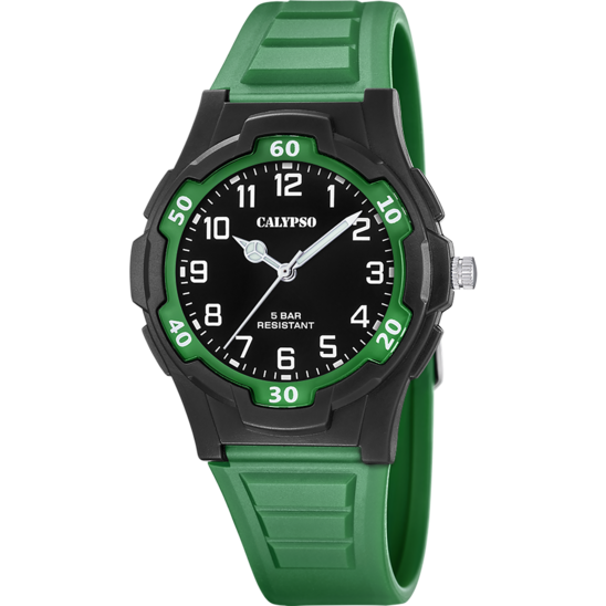 Reloj Calypso K5878/3 Negro Correa De Caucho, Hombre