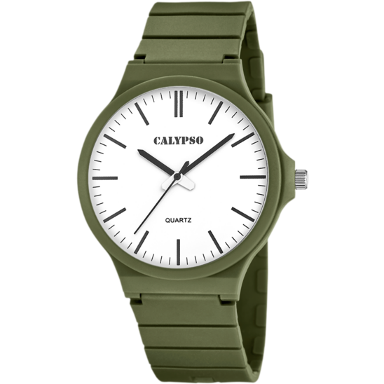 Reloj Calypso Sweet Time K5879/2 Blanco Correa De Caucho, Hombre