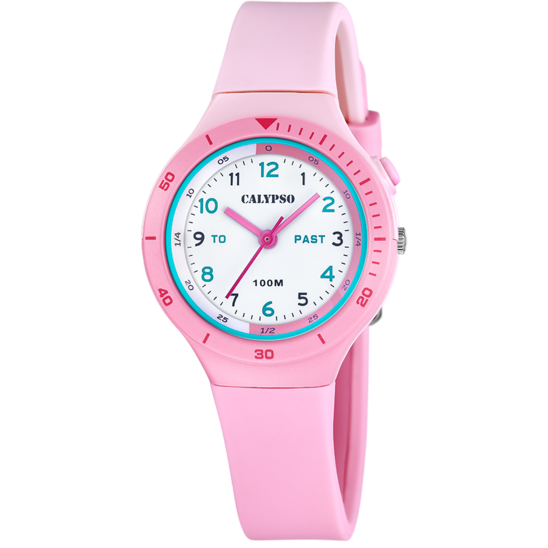Reloj Calypso My First Watch K5882/1 Blanco Correa De Caucho, Unisex