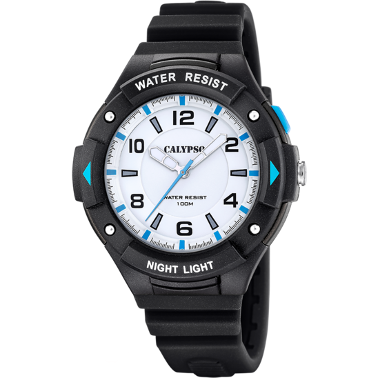 Reloj Calypso Street Style K5883/1 Blanco Correa De Caucho, Hombre