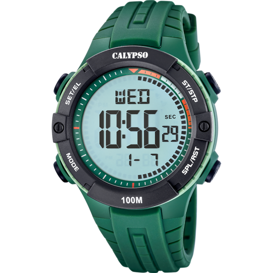 Reloj Calypso Flash Time K5884/2 Correa De Caucho, Hombre