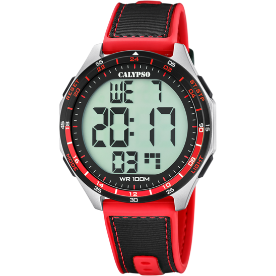 Reloj Calypso Flash Time K5887/1 Correa De Caucho, Hombre