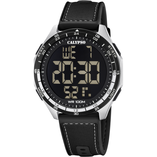 Reloj Calypso Flash Time K5887/4 Correa De Caucho, Hombre