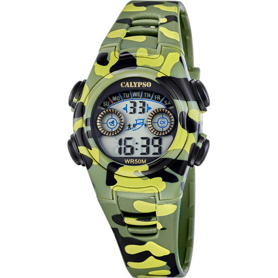 Reloj Calypso Digital Crush K6074/1 Digital Correa De Caucho, Nino