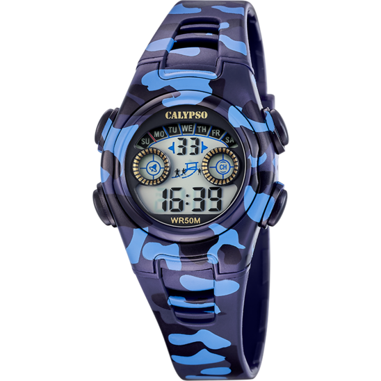 Reloj Calypso Digital Crush K6074/2 Digital Correa De Caucho, Nino