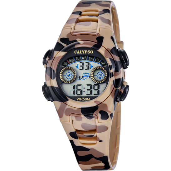 Reloj Calypso Digital Crush K6074/3 Digital Correa De Caucho, Nino