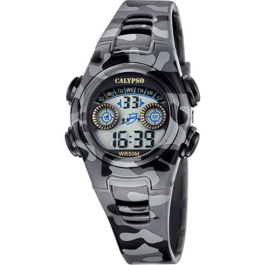 Reloj Calypso Digital Crush K6074/4 Digital Correa De Caucho, Nino