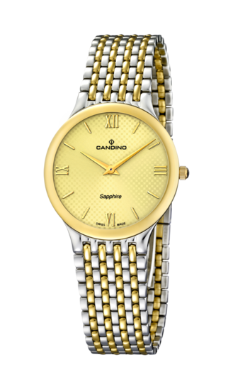 Swiss Men's CANDINO watch, beige. Collection COUPLE. C4414/2