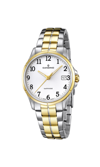 Witte Dames Zwitsers Horloge CANDINO LADY CASUAL. C4534/4