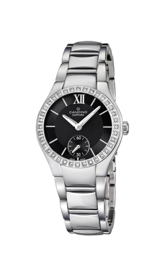 Schwarzer DamenSchweizer Uhr CANDINO LADY PETITE. C4537/2