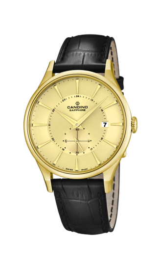 Reloj Suizo CANDINO para hombre, colección GENTS CLASSIC TIMELESS color Beige C4559/2