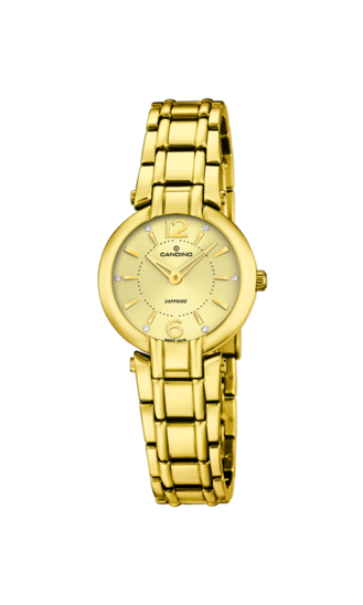 Goldener DamenSchweizer Uhr CANDINO LADY PETITE. C4575/2
