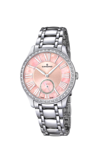 Relógio feminino CANDINO LADY CASUAL de cor rosa. C4595/2