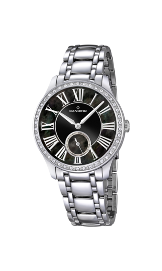 Swiss Women's CANDINO watch, black. Collection LADY CASUAL. C4595/3