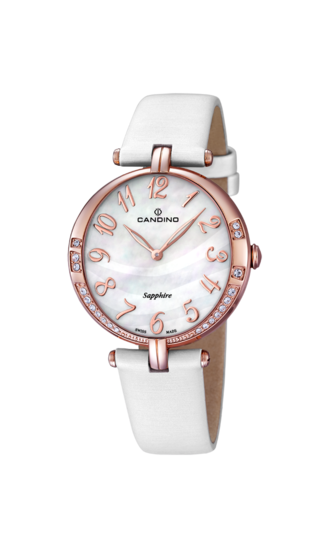 Witte Dames Zwitsers Horloge CANDINO LADY ELEGANCE. C4602/2