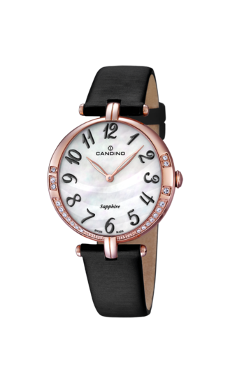 Witte Dames Zwitsers Horloge CANDINO LADY ELEGANCE. C4602/4