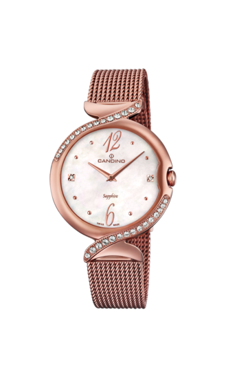 Witte Dames Zwitsers Horloge CANDINO LADY ELEGANCE. C4613/1
