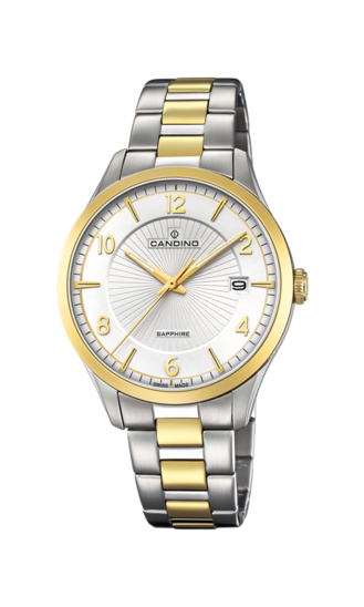 Gouden Heren Zwitsers Horloge CANDINO COUPLE. C4631/1