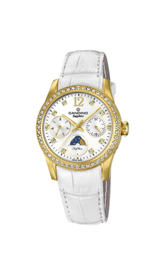 Witte Dames Zwitsers Horloge CANDINO LADY CASUAL. C4685/1