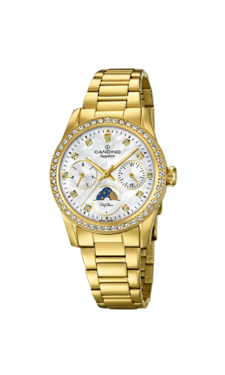 Weißer DamenSchweizer Uhr CANDINO LADY CASUAL. C4689/1