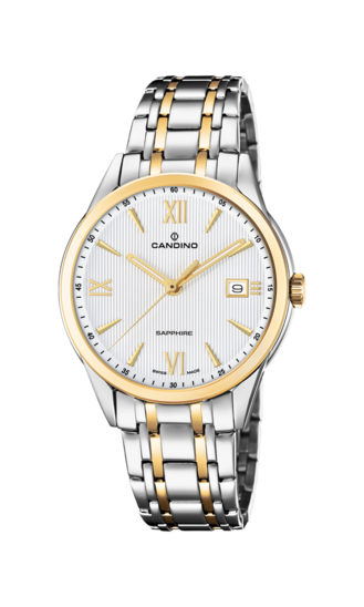 Swiss Men's CANDINO watch, white. Collection COUPLE. C4694/1
