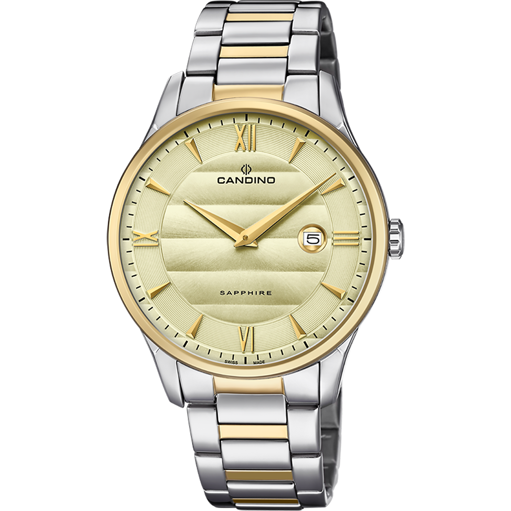 Swiss Men s CANDINO watch golden. Collection GENTS CLASSIC