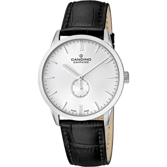 Reloj Suizo CANDINO para hombre, colección GENTS CLASSIC TIMELESS color Blanco C4470/1