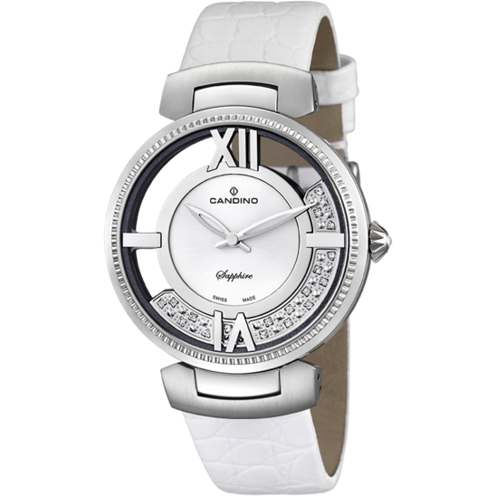 Witte Dames Zwitsers Horloge CANDINO LADY ELEGANCE. C4530/1