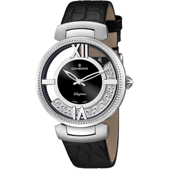 Swiss Women's CANDINO watch, black. Collection LADY ELEGANCE. C4530/2