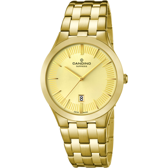 Swiss Men's CANDINO watch, golden. Collection COUPLE. C4541/2