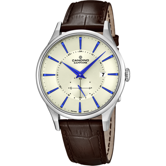 Reloj Suizo CANDINO para hombre, colección GENTS CLASSIC TIMELESS color Beige C4558/2
