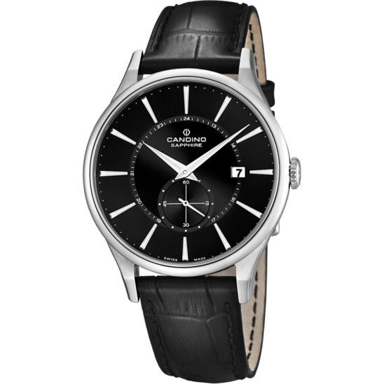Reloj Suizo CANDINO para hombre, colección GENTS CLASSIC TIMELESS color Negro C4558/4