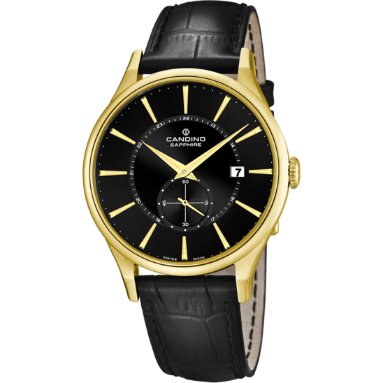 Reloj Suizo CANDINO para hombre, colección GENTS CLASSIC TIMELESS color Negro C4559/4