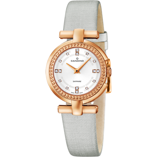 Witte Dames Zwitsers Horloge CANDINO LADY PETITE. C4562/1